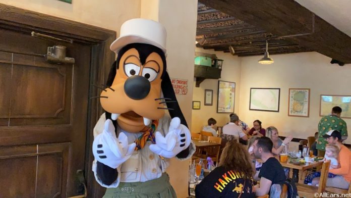 Are characters at Tusker House for lunch?