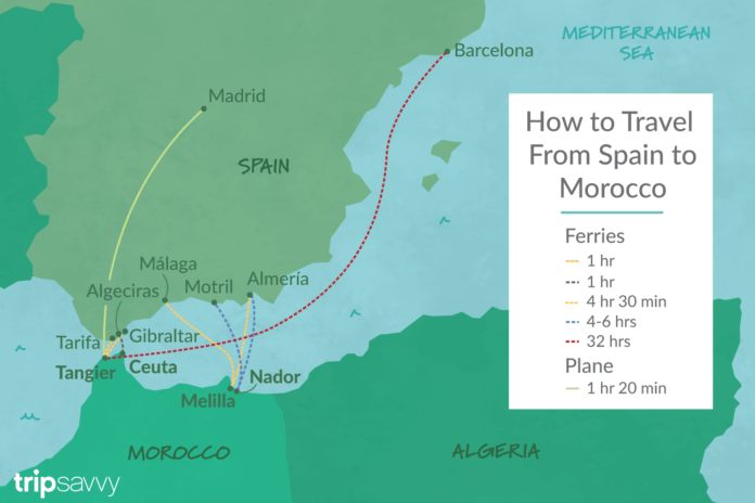 Can you get a boat from Gibraltar to Morocco?