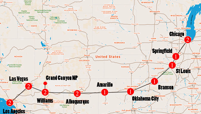 Can you take Route 66 from Las Vegas to the Grand Canyon? Can you take Route 66 from Las Vegas to the Grand Canyon?