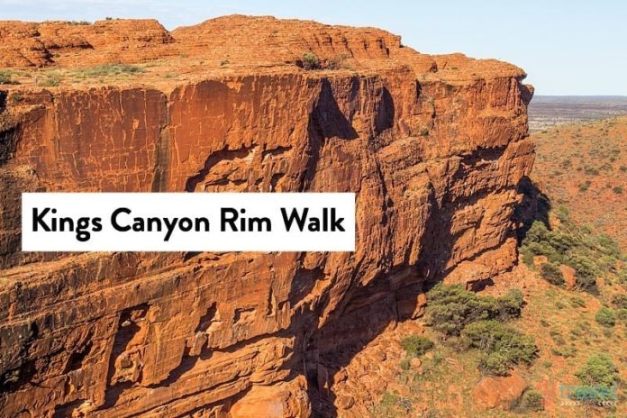 How hard is the Kings Canyon Rim Walk?