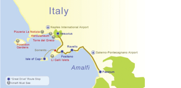 How long does it take to drive down the Amalfi Coast?