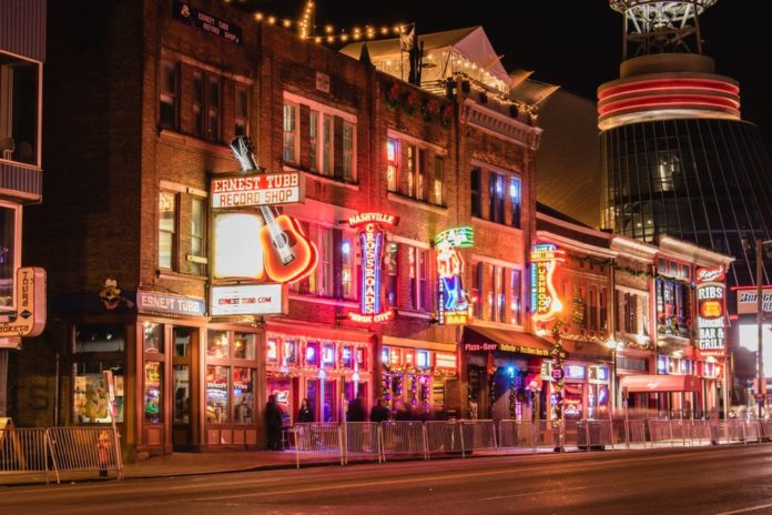 How many bars are there on Broadway in Nashville?