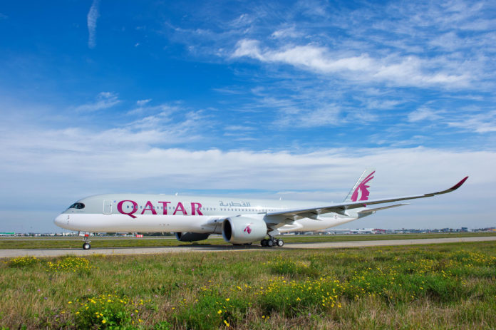 How many seats are on Qatar Airways A350?