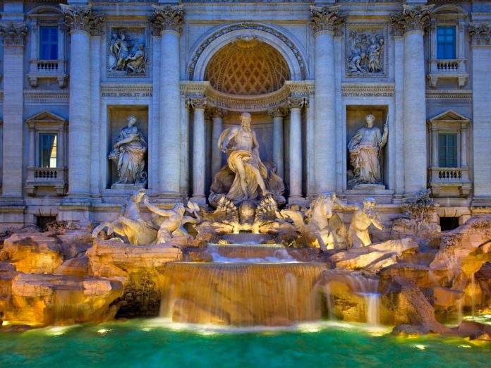 How often do they clean the Trevi Fountain?