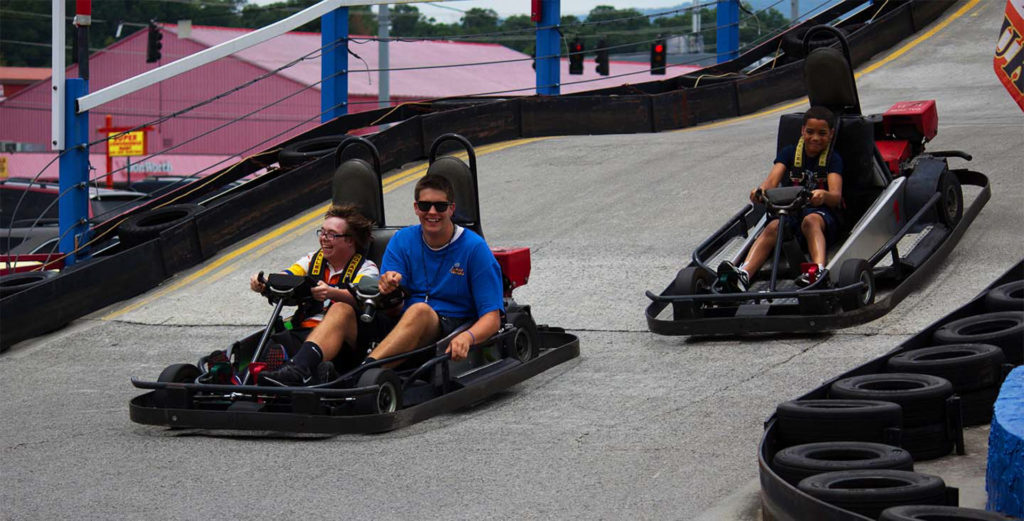 How tall do you have to be to ride Go Karts in Pigeon Dhiefa