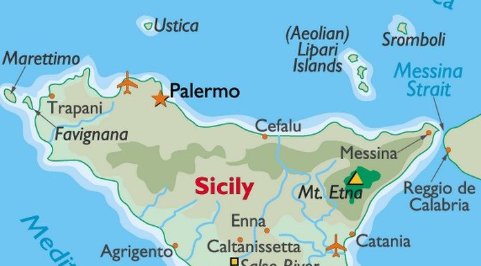 Is Sicily is located southwest of Italy? Is Sicily is located southwest of Italy?