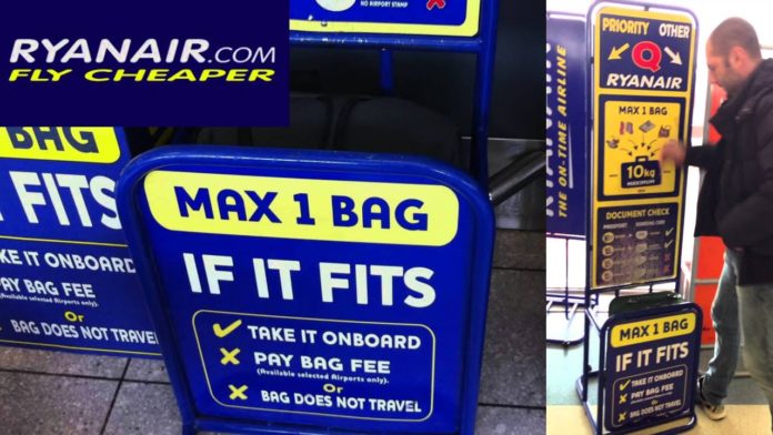 Is a rucksack hand luggage Ryanair?