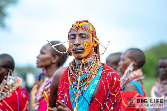 What do the Maasai colours represent?