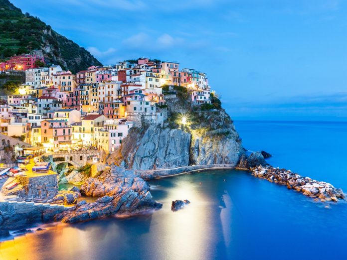 What is the Colourful Italian coastal town?