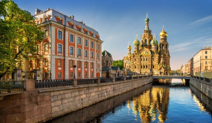 What is the famous church on St Petersburg Russia?