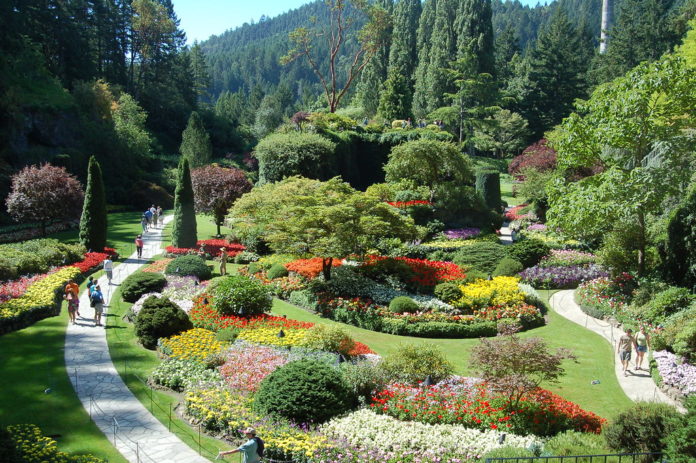 What is the name of the famous gardens in Victoria BC?