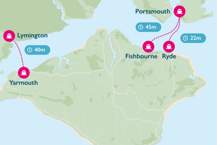 What is the quickest ferry crossing to Isle of Wight?
