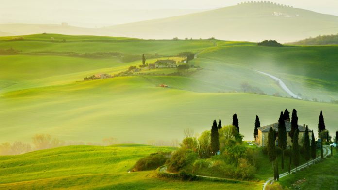 Where is the Tuscan countryside?