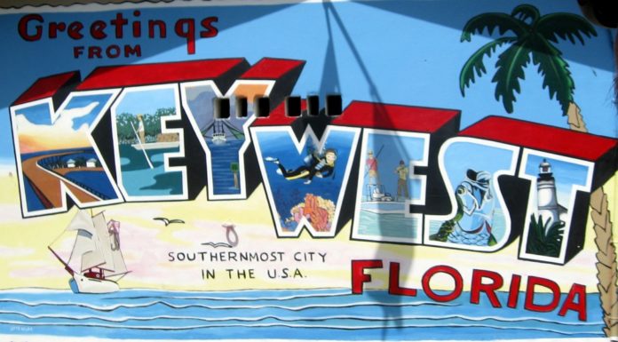 Where is the greetings from Key West mural? Where is the greetings from Key West mural?