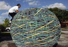 Where is the world’s largest ball of rubber bands? Where is the world's largest ball of rubber bands?