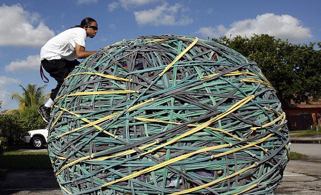 Where is the world’s largest ball of rubber bands? Where is the world's largest ball of rubber bands?