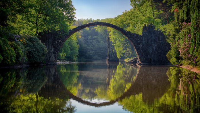 Who built the Devil's Bridge?