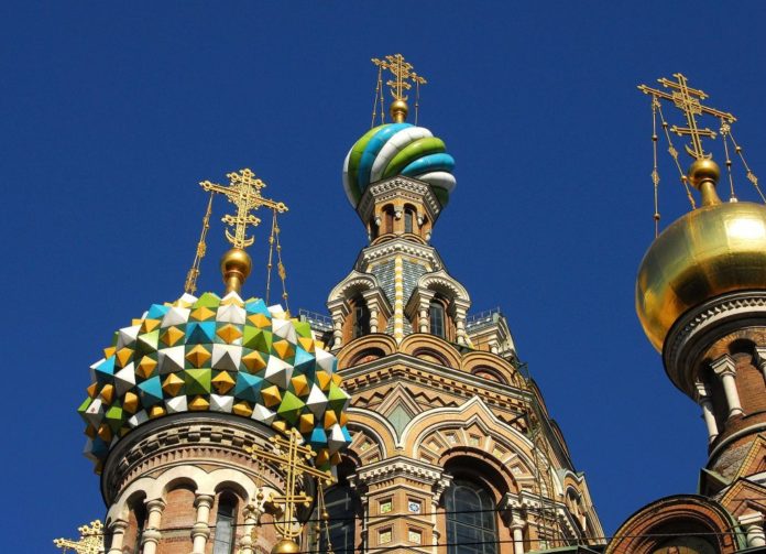 Who built the church of St Petersburg?