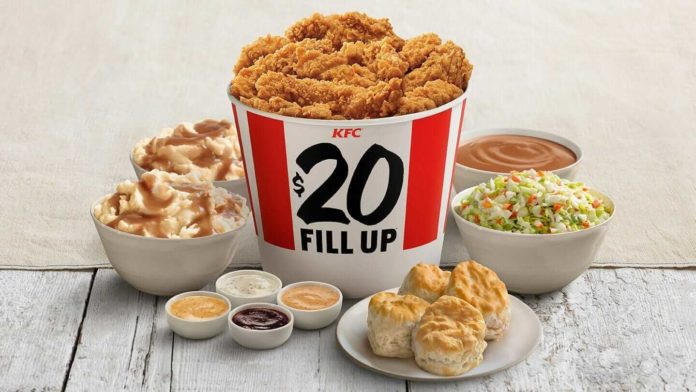 Why is KFC in a bucket?